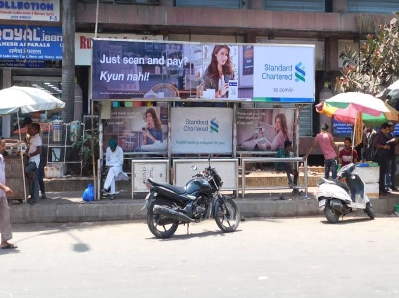 Hoardings Advertising in Mumbai, Bus Stop Ads Agency in Dadar Bus Stop in Mumbai, Ad Agency, Media Planning, Media Buying
